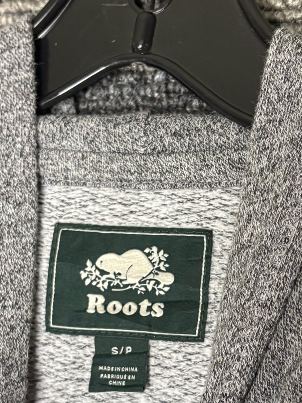 Roots Gray Pullover Beaver Logo Hoodie Sweatshirt Women’s Small EUC - Picture 5 of 7